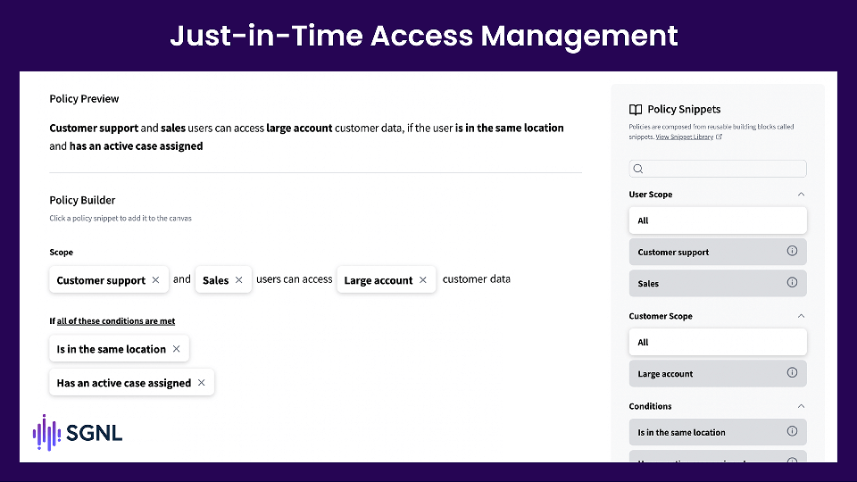 SGNL Announcing Just in Time Access Management